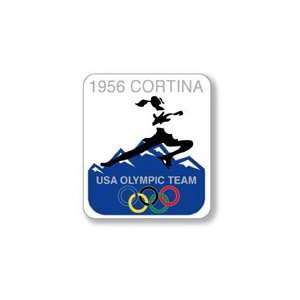 1956 Cortina Olympics Five Rings Pin 
