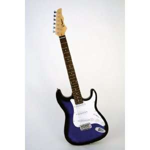  Crescent 39 Inch Transparent Blue Premium Electric Guitar 