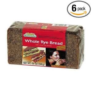 Mestemacher Bread   Whole Rye, 17.6000 Ounce (Pack of 6)  