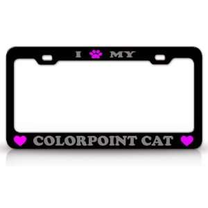   High Quality STEEL /METAL Auto License Plate Frame, Black/Silver