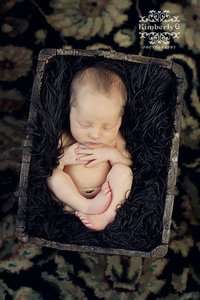 Black Licorice Fur Baby Toddler Photo Prop Rug  