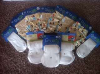   NWT GroVia AI2 / 100% Organic Cotton Soakers / Stay Dry & Boosters Lot