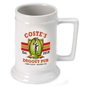    Personalized 16 oz. Dugout Pub Beer Stein