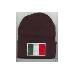  ITALY ITALIAN Flag Beanie HAT SKI CAP Black NEW