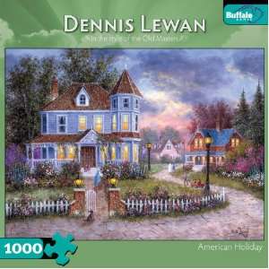 Dennis Lewan American Holiday 1000 Piece Jigsaw Puzzle  Toys & Games 