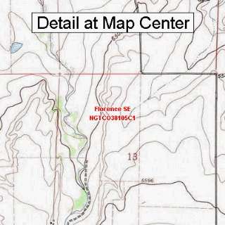  USGS Topographic Quadrangle Map   Florence SE, Colorado 