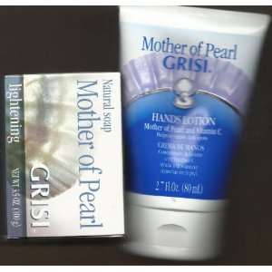 Grisi Mother of Pearl Hands Lotion and Natural Lightening Soap Combo 