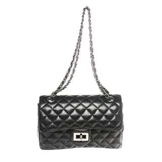 New Womens Shoulder Quilted Hand flap Bag 2.55 Medium  