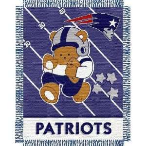  Woven Jacquard Baby Throw   Patriots