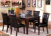 PROMO 7 Pcs Marble Top Dining Table and Chairs Set  