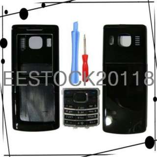 Black Nokia 6500 6500C Fascia Full Housing Case Cover W/Keypad +Tools 