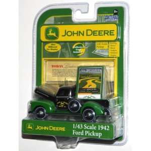  John Deere 1/43 Scale 1942 Ford Pickup with Collectors 