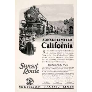   Train Locomotive Travel Tourism   Original Print Ad