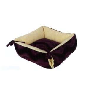    NEW Brown Square Dog Cat Pet Dount Bed Lounger Pillow