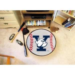  Yale UNIversity Bulldogs Baseball Shaped Area Rug Welcome 