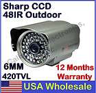 SHARP CCD Weatherproof Outdoor Night Vision 48IR Security Camera CCTV