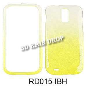    3D Rain Drop Design. Yellow/White Cell Phones & Accessories