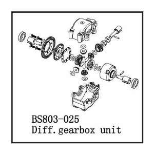  Redcat Racing BS803 025 Front  Rear Complete Diff and Bulk 