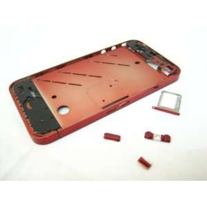  Apple iPhone 4 G 4G ~ Metal Red Middle Cover Case Housing 
