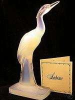 SALE SAVE SABINO OPALESCENT STORK HERON ART GLASS DOUA  
