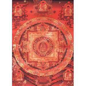 Mandala of the Deity with a Merciful Eye   Tibetan Thangka Painting 