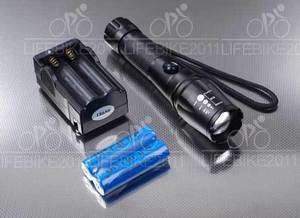   Zoomable CREE XM L T6 LED 2x 18650 Flashlight Torch Zoom Lamp Light