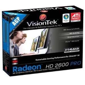   VT26P256AGP HD2600 Pro 256MB AGP Radeon Graphics Card Electronics