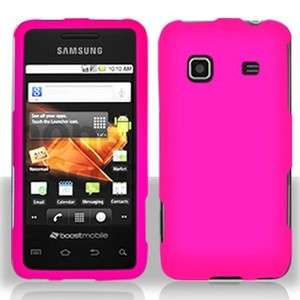 Rubber Hot Pink Hard Phone Case Samsung Galaxy Prevail  