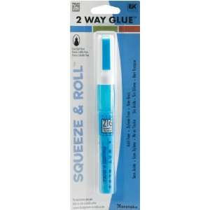  2 Way Glue Pen Carded Squeeze & Roll 