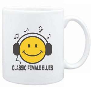    Mug White  Classic Female Blues   Smiley Music