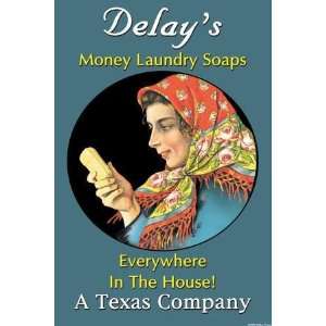  Exclusive By Buyenlarge DeLays Money Laundry Soaps 28x42 