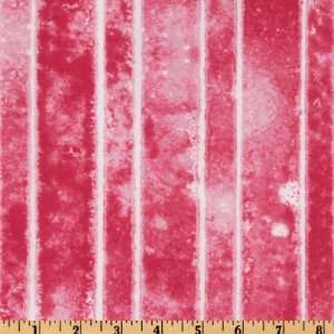  44 Wide The Garden Club Stripe Texture Light Red Fabric 