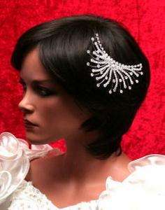 STRASS HAARSCHMUCK Haarkamm Haarspange Fascinator Hochzeit Braut 