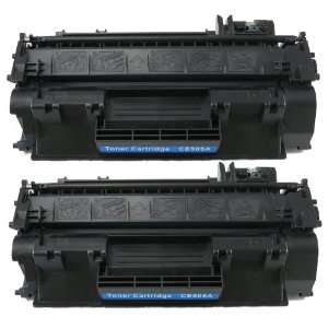  Global Compatible Toner Cartridge Replacement for HP CE505A (2 Black