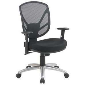  Screen Back 2 to 1 Synchro Tilt Chair with Aluminum Finish 