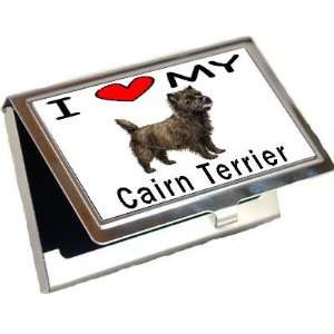  I Love My Cairn Terrier Business Card Holder Office 