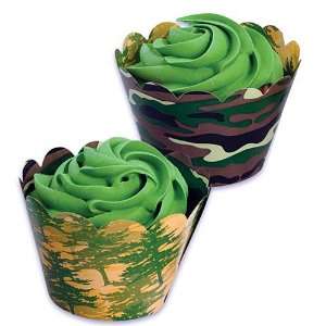  Camo Reversible Cupcake Wraps(tm)