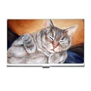   Edition Violano Business Card Holder Tabby Happy Cat