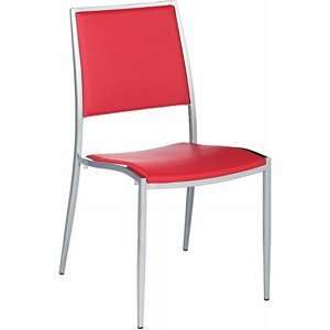  Sunpan Modern Home   Bistro Stacking Chair in Red 