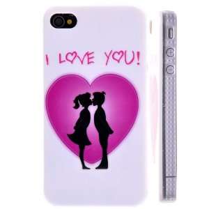 Lovers Kissing Pattern Hard case for iPhone 4G