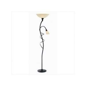 Lite Source LS 81571 Wavia Contemporary Reading / Torchiere Lamp
