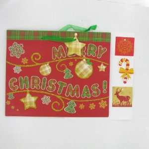  Md Christmas Joyful Matte Glitter Bag Case Pack 240 