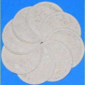 NuAngel Designer Washable Nursing Pads 100% Cotton   Natural Lace 