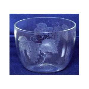   Small Glass Salad Bowl 3 1/2H 4 3/4D Set of Two