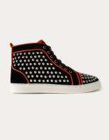 New Womens Black Studded High Top Sneakers 8 9 10 10.5  