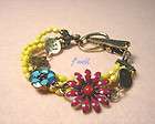 lucky brand lucky you red flower smily face yellow 3