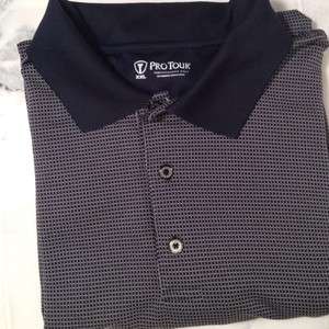 XXL   Pro Tour Mens Performance Golf Polo Short Sleeve Shirt   PERFECT 