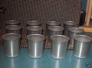 Candle Supply Seamless Metal Votive Molds~Lot 12~New  