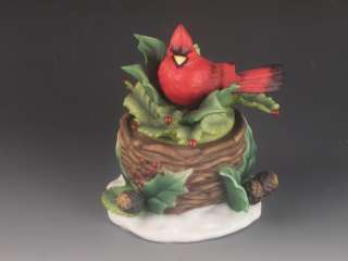   Cardinal & Hummingbird Bird Figurines Lefton Andrea by Sadek  