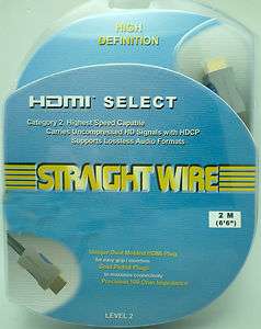 Straightwire HDMI Select 2 meter HDMI cable  